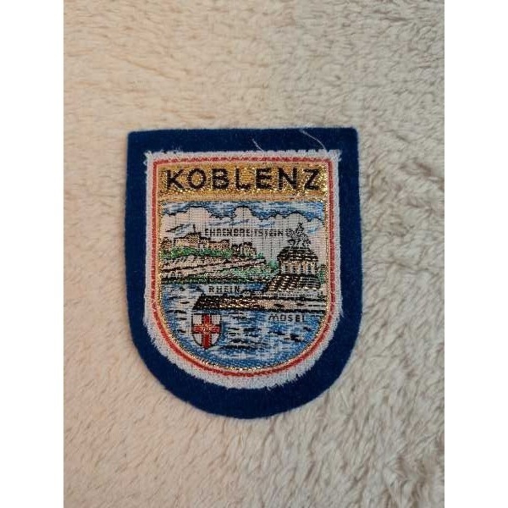 Vintage Koblenz Germany‎ Embroidered Souvenir Patch Badge